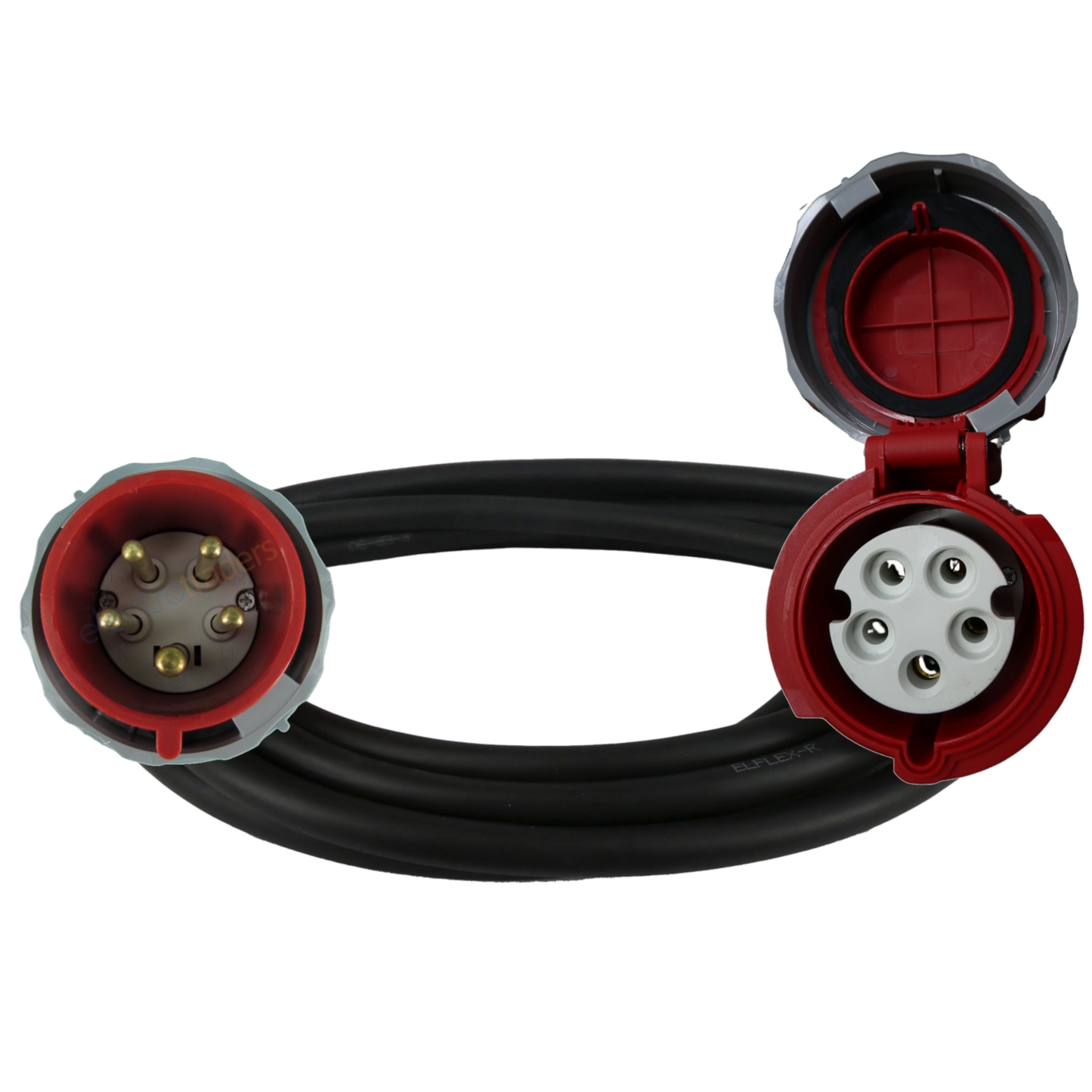 Rubber Flex Extension Leads 6mm 32A