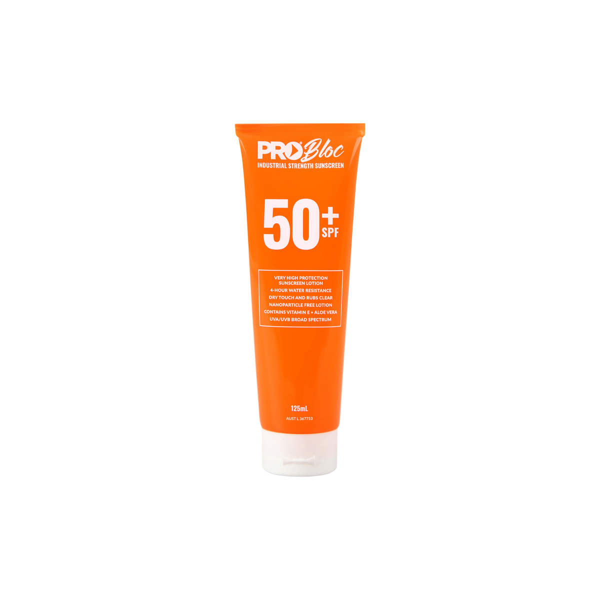 PROBLOC SPF 50 + Sunscreen 125ML Squeeze Bottle