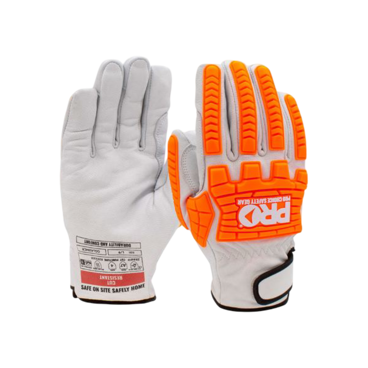 Goat Grain Leather Cut F Impact Rigger Gloves