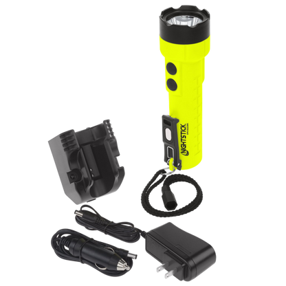 Nightstick Rechargeable Dual-Light Flashlight w/Magnets - Intrinsically Safe