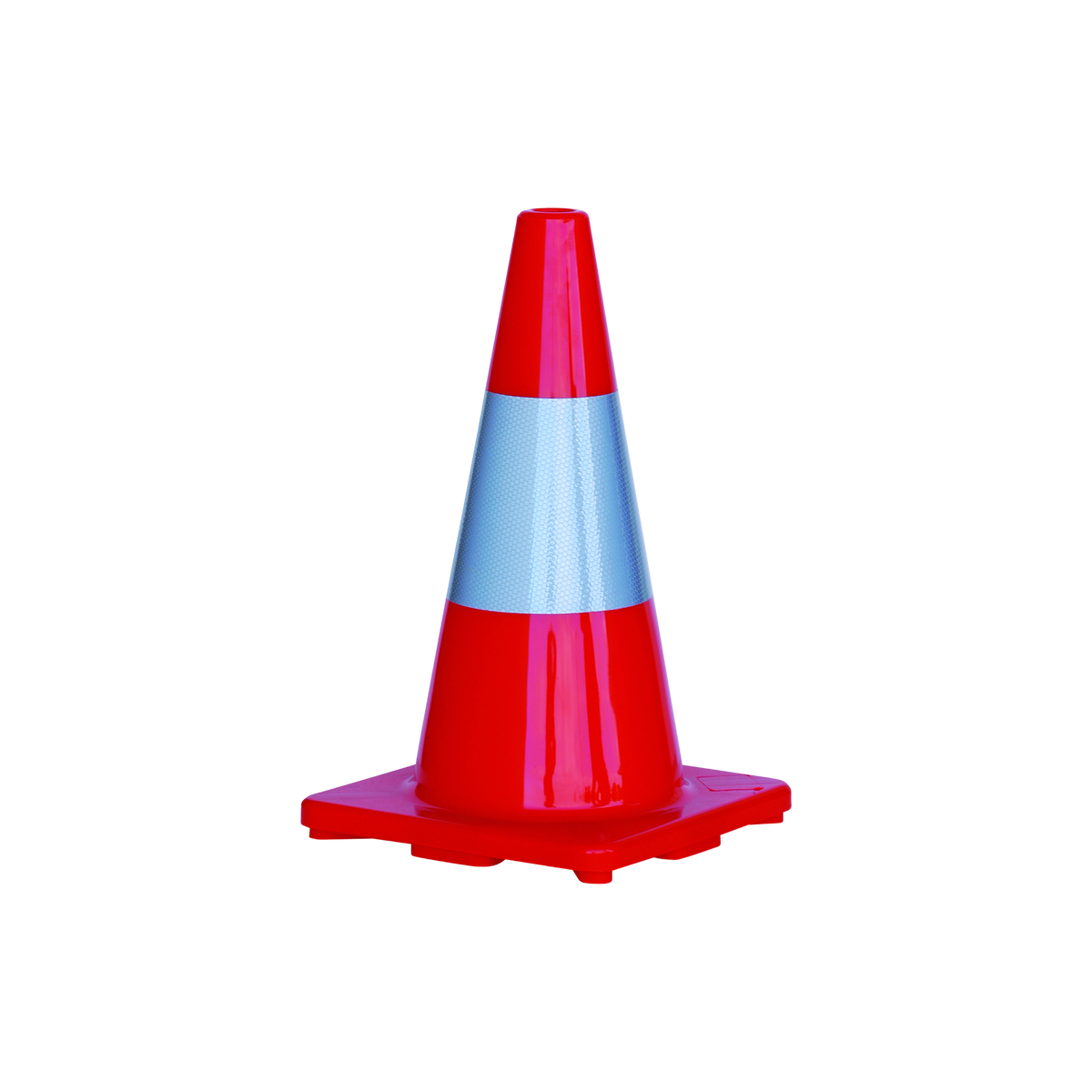 Orange Pvc Traffic Cone / Reflective Tape 450mm